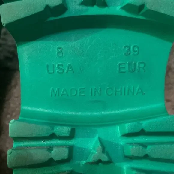 Jeffrey Campbell Lightweight PVC PLATFORM CLOG APPLE SPRING GREEN EUR 39 USA 8 - Picture 7 of 11